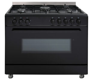 Cuisinière mixte 90x60cm noire