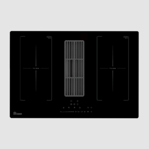 Plaque decuisson induction avec hotte intégrée 80cm 2 zones + 2 flex , 7000W