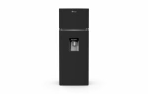 143x54,5 double porte avec distributeur d'eau noir 204L