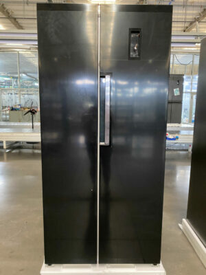 Réfrigérateur congélateur américain 444L 83cm inox