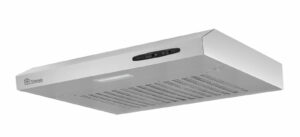Hotte casquette 60 cm 210m3/h inox 1 filtre métal