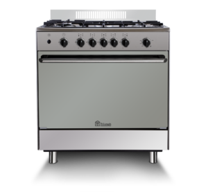 Cuisinière Gaz 80x55cm inox email