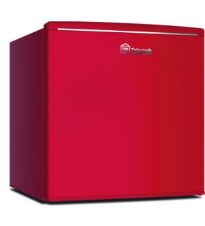 Réfrigérateur cube vintage rouge 46L avec poignée intégrée