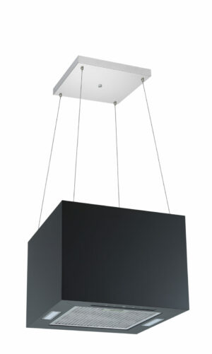 Hotte îlot carrée 615m3/h Noir