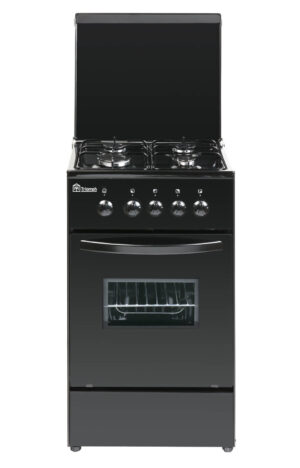 Cuisinière gaz 50x50cm noir