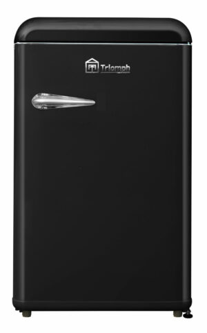 Réfrigerateur sous plan 118L avec compartiment congélateur 12L 4* vintage noir