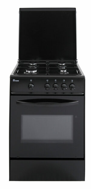 Cuisinière gaz 60x60cm noire