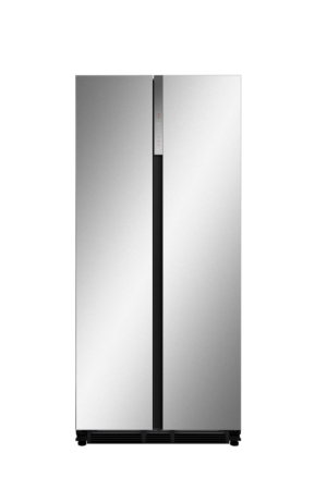 Réfrigérateur congélateur américain 445L 83cm inox