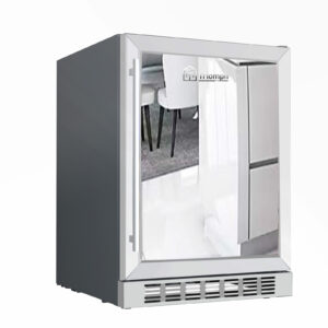 Cave à vin encastrable 46 bouteilles 60cm 1zone porte mirroir