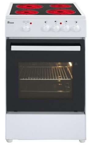 Cuisinière vitro 50x60cm blanche