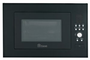 Grill elec 25L Four micro-ondes encastrable 700W verre noir