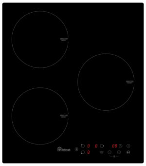 Plaques induction 45 cm 5500 W 3 feux