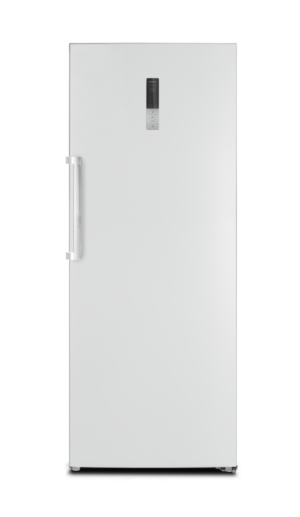 congélateur armoire 70cm , 380L . écran externe, froid ventilé, blanc, classe E