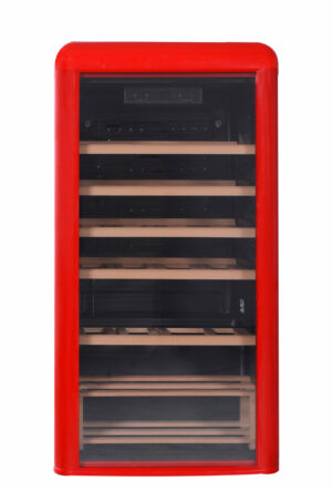 Cave à vin rouge vintage de table 33 bouteilles