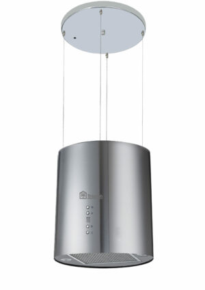 Hotte îlot cylindrique 520m3/h inox Télécommande
