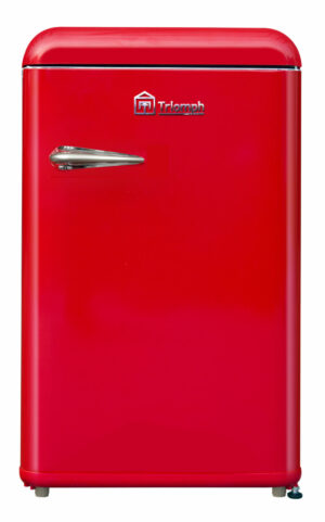 Réfrigerateur sous plan 118L avec compartiment congélateur 12L 4* rouge vintage