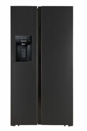 Réfrigérateur congélateur américain 488L 83cm avec machine à glaçons Noir mat