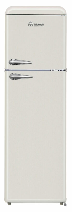 Réfrigérateur congélateur 2 portes 244L vintage Crème 173cm