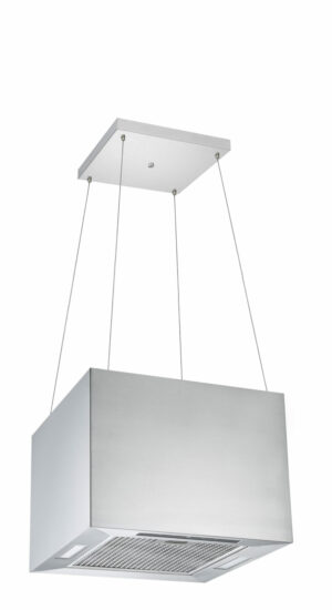 Hotte îlot carrée 615m3/h inox