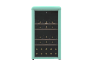 Cave à vin verte vintage de table 52 bouteilles
