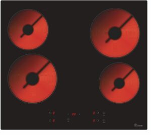 Table de cuisson vitrocéramique 4 feux 6000W