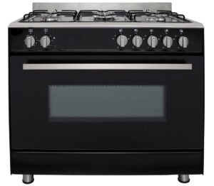 Piano de cuisson gaz 90x60cm noir