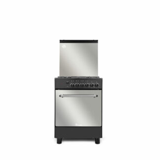 Cuisinière mixte 60x60cm noir 66L - fermeture douce - catalytique - TRCMC6666B
