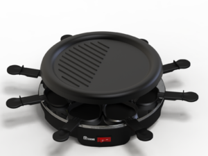 Raclette 3en1 Grill 8 personnes 1000W